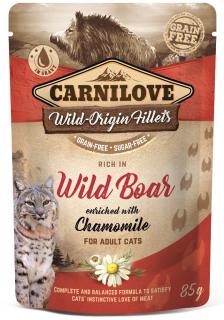 Carnilove Adult Wild BoarChamomile Mokra Karma dla kota op. 85g