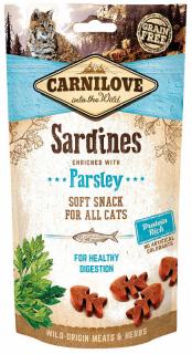 Carnilove Przysmak Soft Sardines with Parsley dla kota op. 50g [Data ważności: 01.09.2025]