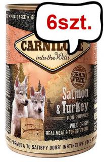 Carnilove Puppy SalmonTurkey Mokra Karma dla szczeniaka op. 400g Pakiet 6szt.