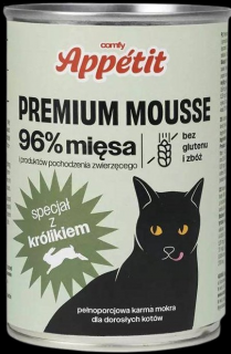 Comfy Appetit Premium Mousse z Królikiem Mokra karma dla kota 400g