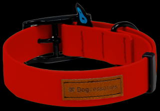 Dogcessories Obroża Biothane Zen Classic dla psa rozm. L kolor czerwony WYPRZEDAŻ