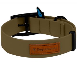Dogcessories Obroża Biothane Zen Classic dla psa rozm. L kolor oliwkowy WYPRZEDAŻ