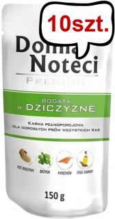 Dolina Noteci Premium Adult Dziczyzna Mokra Karma dla psa op. 150g Pakiet 10szt.