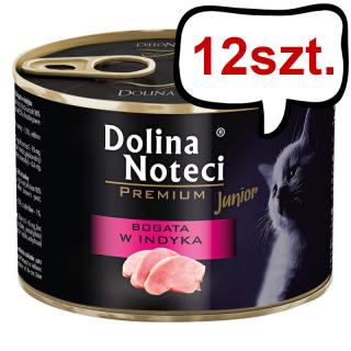 Dolina Noteci Premium Kitten Bogata w Indyka Mokra Karma dla kociąt op. 185g Pakiet 12szt.