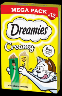 Dreamies Creamy Przysmak z pyszną kocimiętką i serem dla kota op. 12x10g