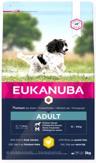 Eukanuba Adult Medium Sucha Karma dla psa op. 3kg WYPRZEDAŻ