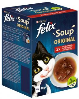 Felix Soup Original Adult Wiejskie smaki Mokra Karma dla kota op. 6x48g