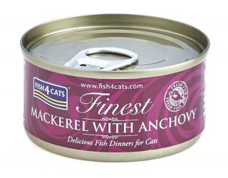 Fish4Cats Makrela z Anchois Mokra Karma dla kota op. 70g