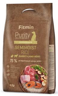 Fitmin Purity Rice Semimoist Adult RabbitLamb Półmiękka Karma dla psa op. 4kg