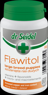 Flawitol Preparat witaminowy Large breed puppies dla szczeniaka op. 200 tabletek [Data ważności: 13.09.2024] WYPRZEDAŻ