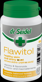 Flawitol Preparat witaminowy  na skórę i sierść Healthy skin and shiny coat dla psa op. 200 tabletek