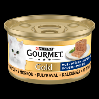 Gourmet Gold Adult Mus z indykiem Mokra Karma dla kota op. 85g