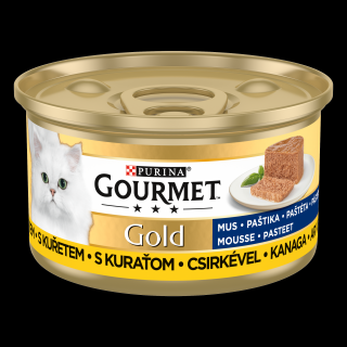 Gourmet Gold Adult Mus z kurczakiem Mokra Karma dla kota op. 85g