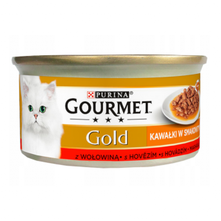 Gourmet Gold Adult Sauce Delight Wołowina Mokra Karma dla kota op. 85g
