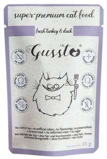 Gussto Fresh TurkeyDuck Mokra Karma dla kota op. 85g