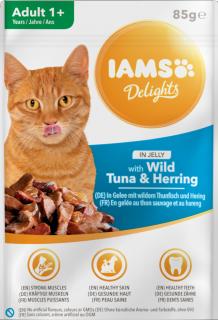 Iams Delights TunaHerring in Jelly Mokra Karma dla kota op. 85g