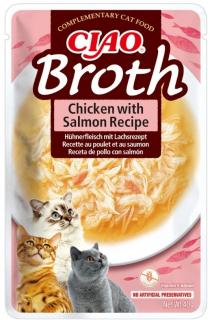 Inaba Ciao Broth Chicken with Salmon Recipe Mokra Karma dla kota op. 40g