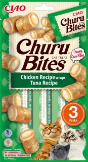 Inaba Ciao Churu Bites Chicken Wraps Tuna Przysmak dla kota op. 3x10g