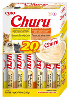 Inaba Ciao Churu Box Chicken and Beef Mix Przysmak dla kota op. 20x14g