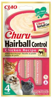 Inaba Ciao Churu Hairball Control Chicken Recipe Przysmak dla kota op. 4x14g