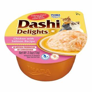 Inaba Ciao Dashi Delights ChickenSalmon Recipe Mokra Karma dla kota op. 70g + Inaba Ciao Churu 2x14g GRATIS