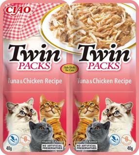 Inaba Ciao Twin Packs TunaChicken Recipe Mokra Karma dla kota op. 2x40g