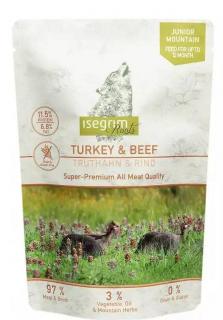 Isegrim Roots Junior TurkeyBeef Mokra Karma dla psa op. 410g