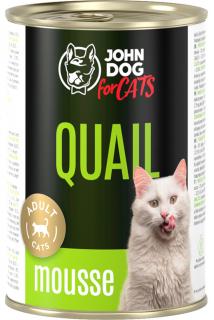 John Dog Adult Quail Mousse Mokra Karma dla kota op. 400g