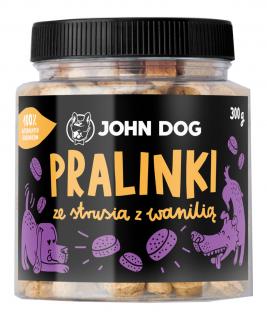 John Dog Pralinki ze strusia z wanilią dla psa op. 300g