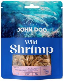 John Dog Wild Fish Shrimp przysmak suszone krewetki dla psa op. 55g