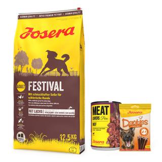 Josera Adult Festival Sucha Karma dla psa op. 12.5kg + Josera Meatlovers Pure 400g i Denties 180g GRATIS