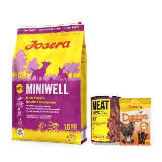 Josera Adult Miniwell Sucha Karma dla psa op. 10kg + Josera Meatlovers Pure 400g i Denties 180g GRATIS