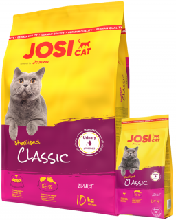 Josera Josicat Sterilised Classic Adult Sucha Karma dla kota op. 10kg [Data ważności: 11.09.2025] + Josicat 1.9kg GRATIS