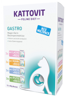 Kattovit Feline Diet Gastro Neu Multipack Mokra Karma dla kota op. 12x85g