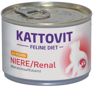 Kattovit Feline Diet Niere/Renal z kurczakiem (Huhn) Mokra Karma dla kota op. 185g WYPRZEDAŻ