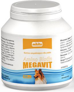 Mikita Preparat na sierść MEGAVIT Amino Biotin dla psa op. 150 tabletek