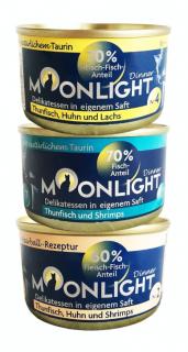 Moonlight Dinner Pakiet degustacyjny Mokra karma dla kota op. 6x80g