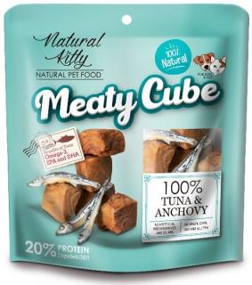 Natural Kitty Meaty Cube Przysmak TunaAnchovy dla psa i kota op. 60g [Data ważności: 18.11.2024] WYPRZEDAŻ