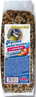 Natural-Vit Całoroczna Karma dla ptaków wolnożyjących z owocami op. 400g