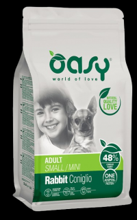 Oasy One Protein Adult Small/Mini Rabbit Sucha Karma dla psa op. 2.5kg