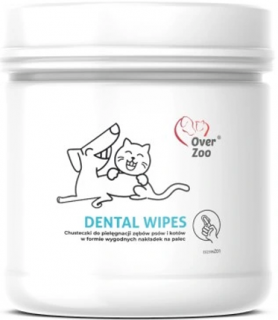 Over Zoo Dental Wipes Czyściki do pielęgnacji zębów dla psa i kota op. 50szt.