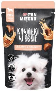 Pan Mięsko Adult Cielęcina z królikiem w sosie Mokra Karma dla psa op. 150g