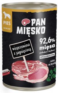 Pan Mięsko Wieprzowina z jagnięciną Mokra Karma dla psa op. 400g