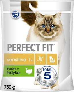 Perfect Fit Sensitive 1+ Indyk Sucha Karma dla kota op. 750g