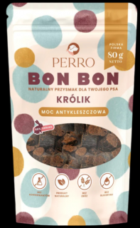 Perro BON BON Królik moc antykleszczowa Przysmaki dla psa op. 80g