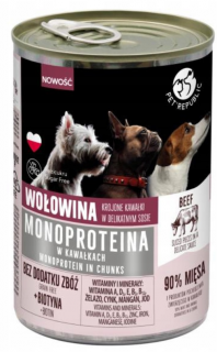 Pet Republic Adult Monoproteina Wołowina Mokra Karma dla psa op. 400g