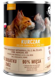 Pet Republic Adult Sterile Kurczak Mokra Karma dla kota 400g