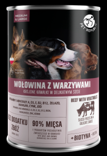 Pet Republic Adult Wołowina z warzywami Mokra Karma dla psa op. 1250g