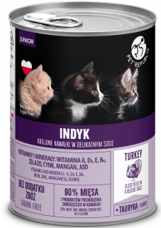 Pet Republic Kitty Indyk Mokra Karma dla kociąt 400g