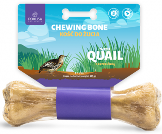 Pokusa Feel The Wild Chewing Bone Kość z przepiórką dla psa dł. 17cm